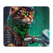 Bengalischer Cat Drike St. Patrick's Day Schneidebrett (Vorderseite)