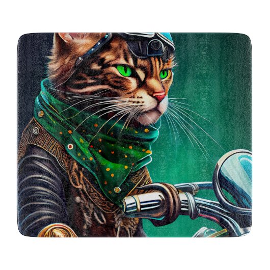 Bengalischer Cat Drike St. Patrick's Day Schneidebrett (Vorderseite)