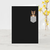 Bengalischer Cat Leopard Cat Lover Karte (Gelbe Blume)