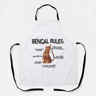 Bengalischer Cat Lover Geschenke Katzenbesitzer Ro Schürze