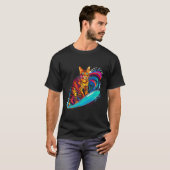 Bengalischer Cat Surfer T-Shirt (Vorne ganz)