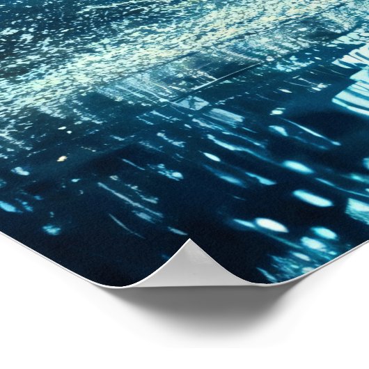 Bengalischer Ozeanschlag Poster (Ecke)