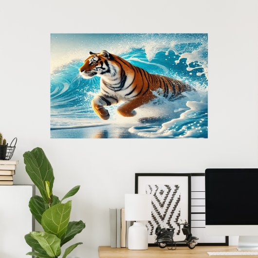 Bengalischer Splash: Ocean Power Poster (Heimbüro)