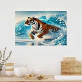 Bengalischer Splash: Ocean Power Poster (Küche)