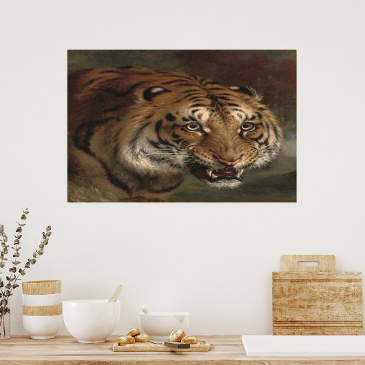 Bengalischer Tiger beim Poster (Küche)