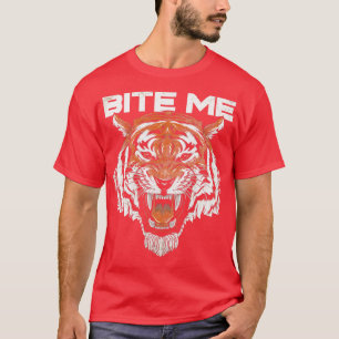 Bengalischer Tiger Bite Me Vintag Retro 1 T-Shirt