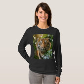 BENGALISCHER TIGER BLACK-T - SHIRT (Vorne ganz)