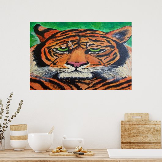 Bengalischer Tiger, der dir ein Poster Zeichne (Küche)