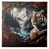 Bengalischer Tiger Entspannung in der Nähe des Ber Fliese (Vorderseite)