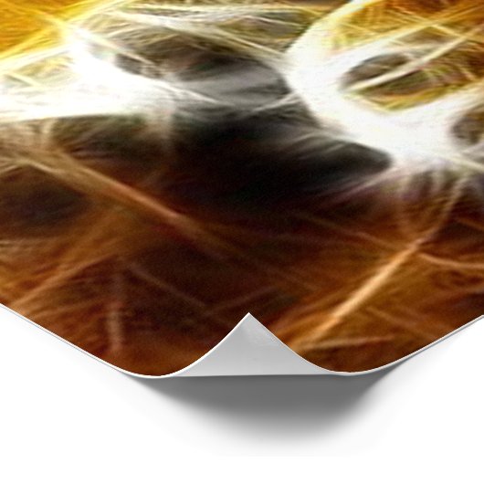 Bengalischer Tiger Gaspedal 1 Poster (Ecke)