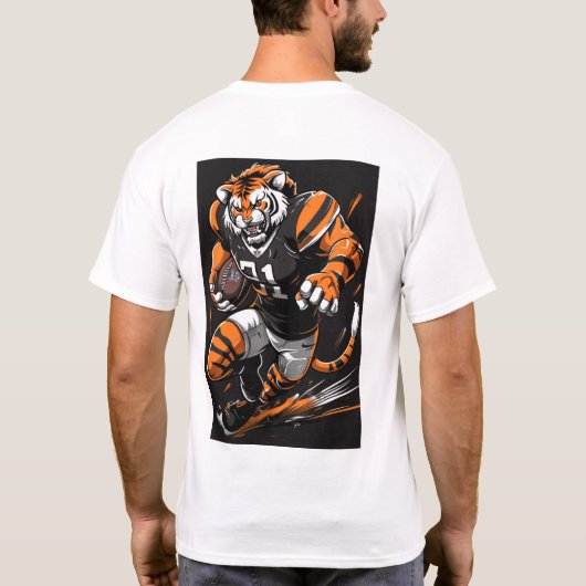 Bengalischer Tiger-Mascot-T - Shirt (Rückseite)