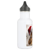 Bengalischer Tiger mit Weihnachtsmannmütze Trinkflasche (Links)