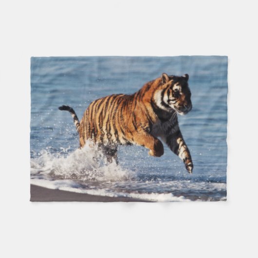 Bengalischer Tiger (Panthera der Tigris) Fleecedecke (Vorderseite (Horizontal))