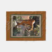 Bengalischer Tiger, personalisiert Fleecedecke (Vorderseite (Horizontal))