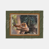 Bengalischer Tiger, personalisierte Fleecedecke (Vorderseite (Horizontal))