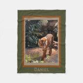 Bengalischer Tiger, personalisierte Fleecedecke (Vorderseite)