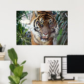 Bengalischer Tiger sieht euch Poster 2 (Heimbüro)