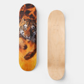 Bengalischer Tiger-springendes Flammen SB Skateboard (Vorderseite)
