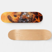Bengalischer Tiger-springendes Flammen SB Skateboard (Horizontal)