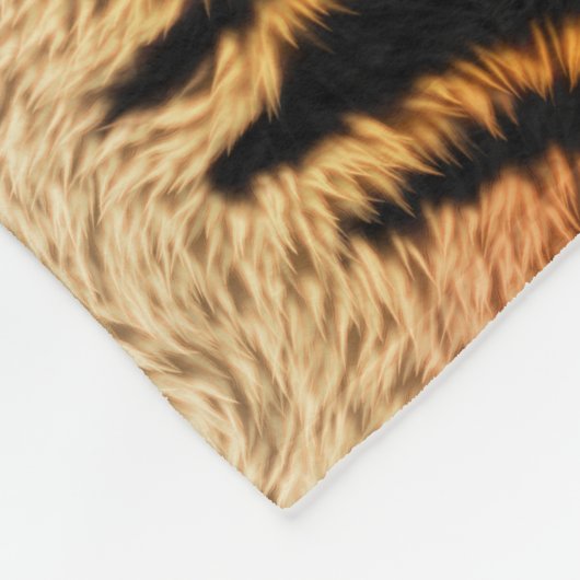 Bengalischer Tiger-Tier-Pelz Fleecedecke (Ecke)