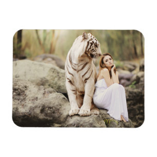 Bengalischer Tiger und Dame Magnet