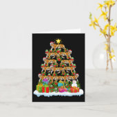 Bengalischer Tiger Weihnachtsbaum Leuchtturm Santa Karte (Gelbe Blume)