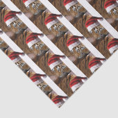 Bengalischer Tiger Weihnachtsmann Seidenpapier (Detail)