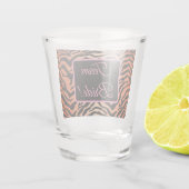 Bengalischer Tigerdruck Schnapsglas (Rückseite)