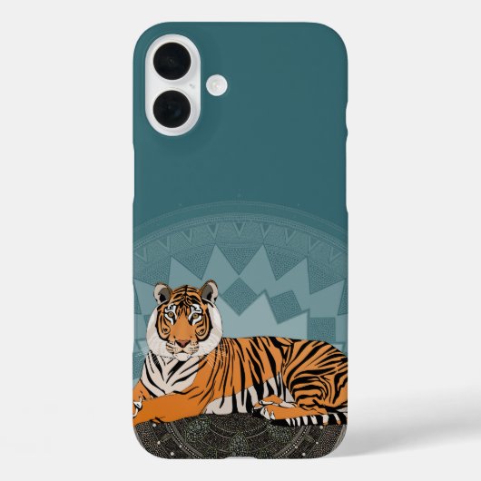 bengalischer Tigermandala Case-Mate iPhone Hülle (Rückseite)
