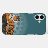 bengalischer Tigermandala Case-Mate iPhone Hülle (Rückseite (Horizontal))