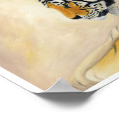 Bengalischer Tigerprint 11"x14" Poster (Ecke)