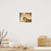 Bengalischer Tigerprint 11"x14" Poster (Küche)