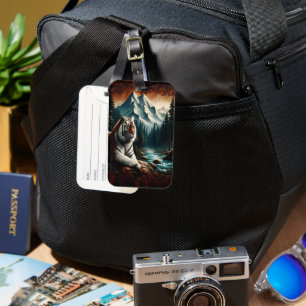 Bengalischer Tigeruhr Gepäckanhänger