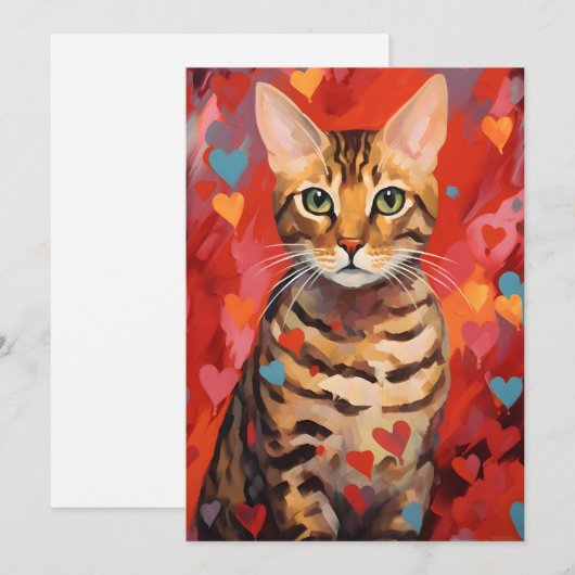 Bengalischer Valentinstag Feiertagskarte (Vorne/Hinten)