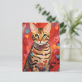 Bengalischer Valentinstag Postkarte (Stehend Vorderseite)