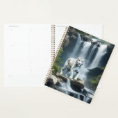 Bengalischer weißer Tiger in der Natur Planer (Anzeige)