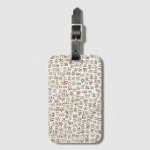 bengalisches Alphabet Gepäckanhänger (Vorderseite Vertikal)