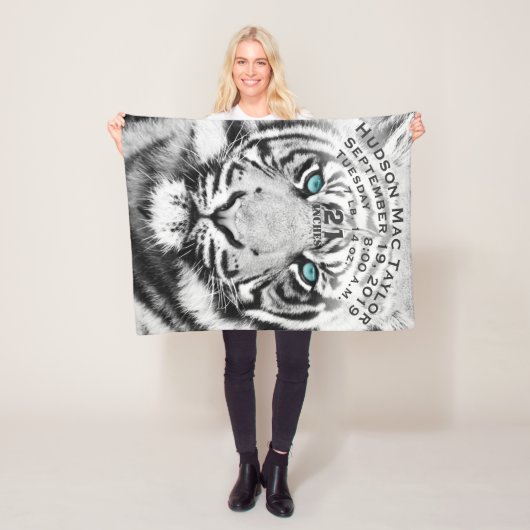 Bengalisches Baby Geburtsdatum Geburtsstat Keepake Fleecedecke (Beispiel)