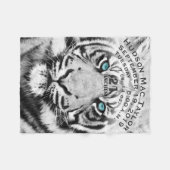 Bengalisches Baby Geburtsdatum Geburtsstat Keepake Fleecedecke (Vorderseite (Horizontal))