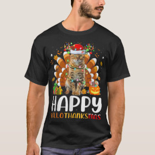 Bengalisches Cat Lover Halloween Weihnachtsfest Ha T-Shirt
