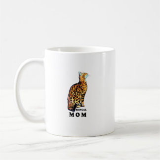 Bengalisches Cat Mama Shirt Hausgebratenes Brown B Kaffeetasse
