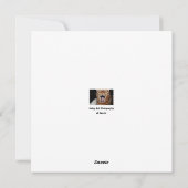 Bengalisches Katzenfoto Geburtstagskarte Feiertagskarte (Rückseite)