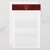 Bengalisches Katzenfutter Briefpapier (Vorne/Hinten)