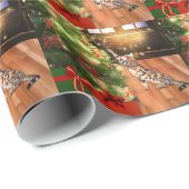 Bengalisches Kittykatze Weihnachten Geschenkpapier (Rolleneckpunkt)