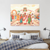 Bengalisches Neujahr Leinwanddruck (Insitu (Schlafzimmer))
