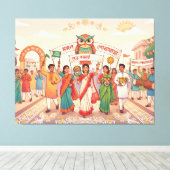 Bengalisches Neujahr Leinwanddruck (Insitu (Holzboden))