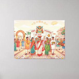 Bengalisches Neujahr Leinwanddruck