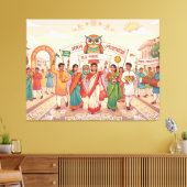 Bengalisches Neujahr Leinwanddruck (Insitu (Wohnzimmer))
