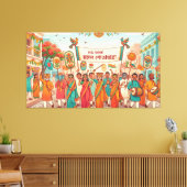 Bengalisches Neujahr Leinwanddruck (Insitu (Wohnzimmer))