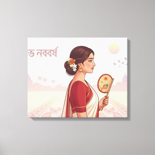 Bengalisches Neujahr Leinwanddruck (Vorderseite)